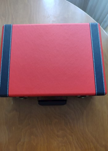 Kırmızı Taşınabilir Pikap Müzik Sistemi - Görsel 6