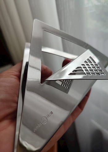 Jumbo timeless Çelik peçetelik 18/10 krom nikel - Görsel 3