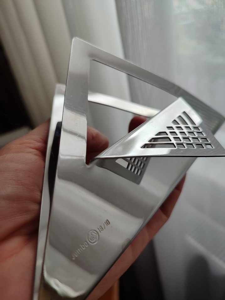 Jumbo timeless Çelik peçetelik 18/10 krom nikel - Görsel 3