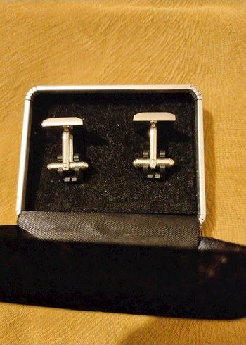 Çelik Modern Kol Düğmeleri - Görsel 3