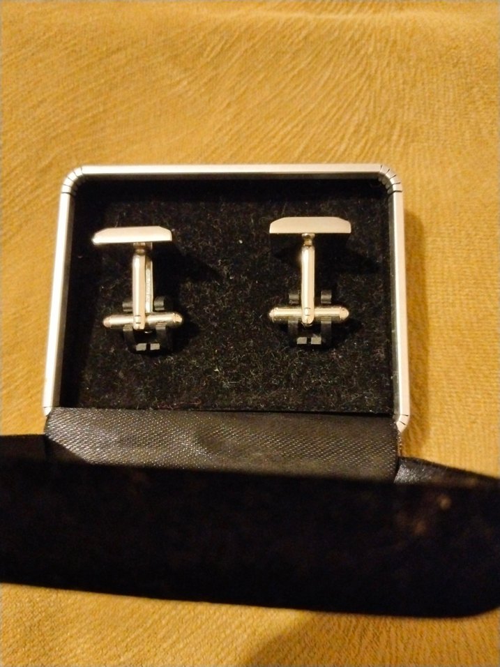 Çelik Modern Kol Düğmeleri - Görsel 3