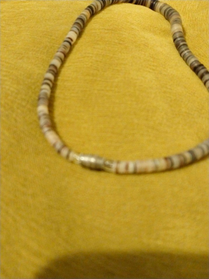 Bej Gri Boncuklu  Kolye - Görsel 4