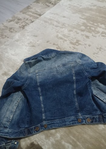 xs Beden mavi Renk Düğmeli Mavi Kadın Denim Ceket