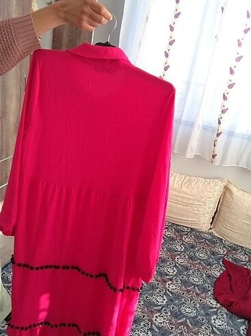 40 Beden pembe Renk Elbise