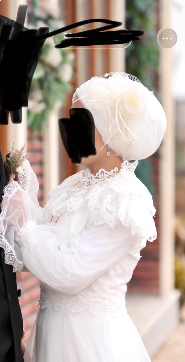 Tesettür nikah abiye (elbisesi) - Görsel 3
