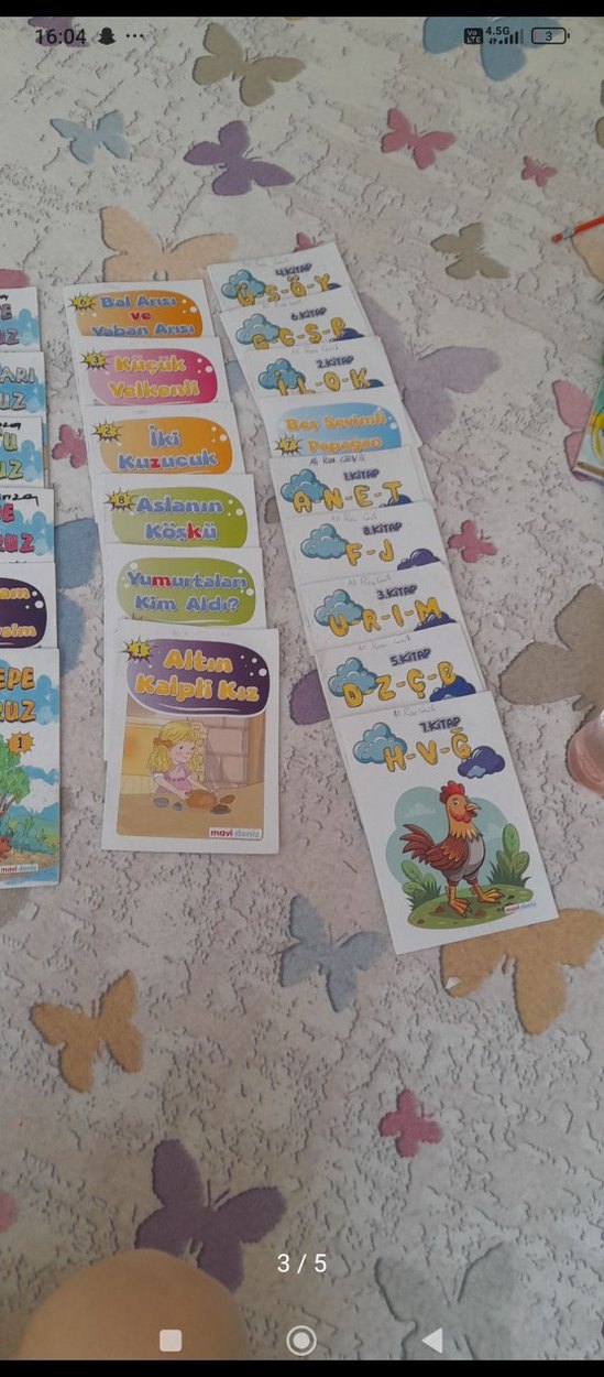 1.siniflar için set abaküs okuma kitapları vesayma boncuğu - Görsel 3