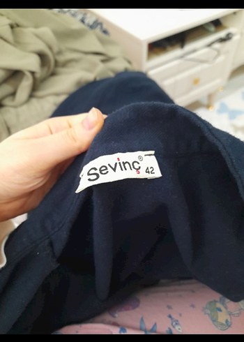 lacivert uzun tesettür pardesü - Görsel 2