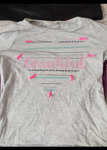 5-6 yaş Kız Çocuk çoklu Pamuklu Uzun Kollu Sweatshirt - Görsel 3