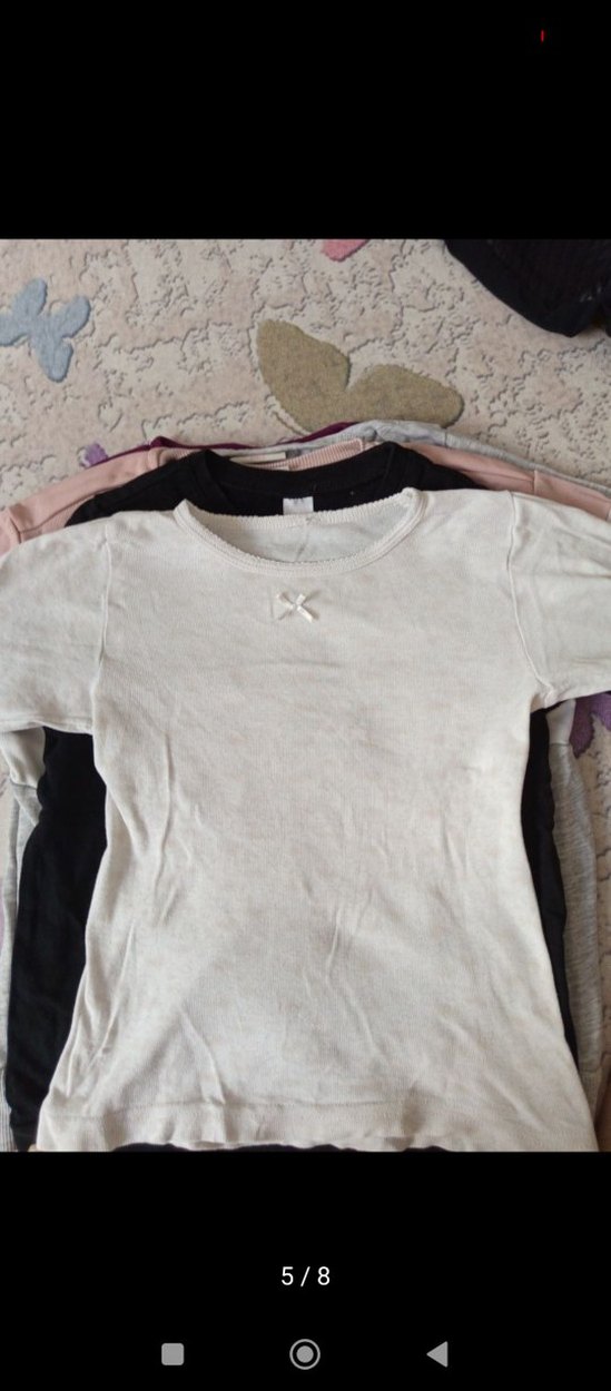 5-6 yaş Kız Çocuk çoklu Pamuklu Uzun Kollu Sweatshirt - Görsel 5