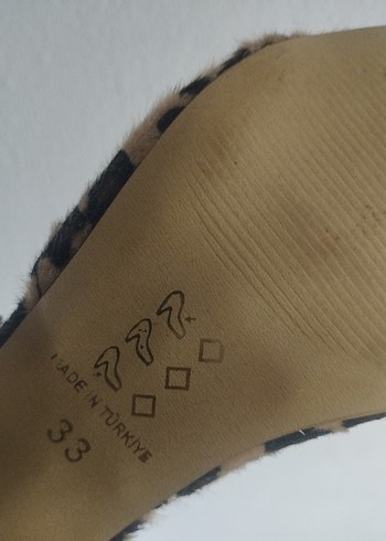 Bambi Kahverengi Leopar Desenli Süet Topuklu Kadın Ayakkabı