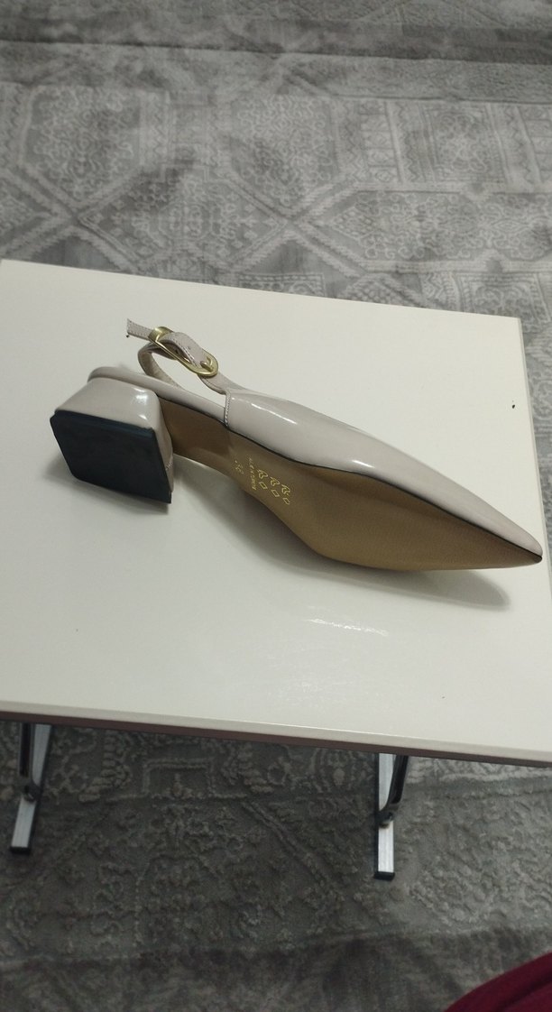 Bej Kadın Klasik Topuklu Ayakkabı - Görsel 2