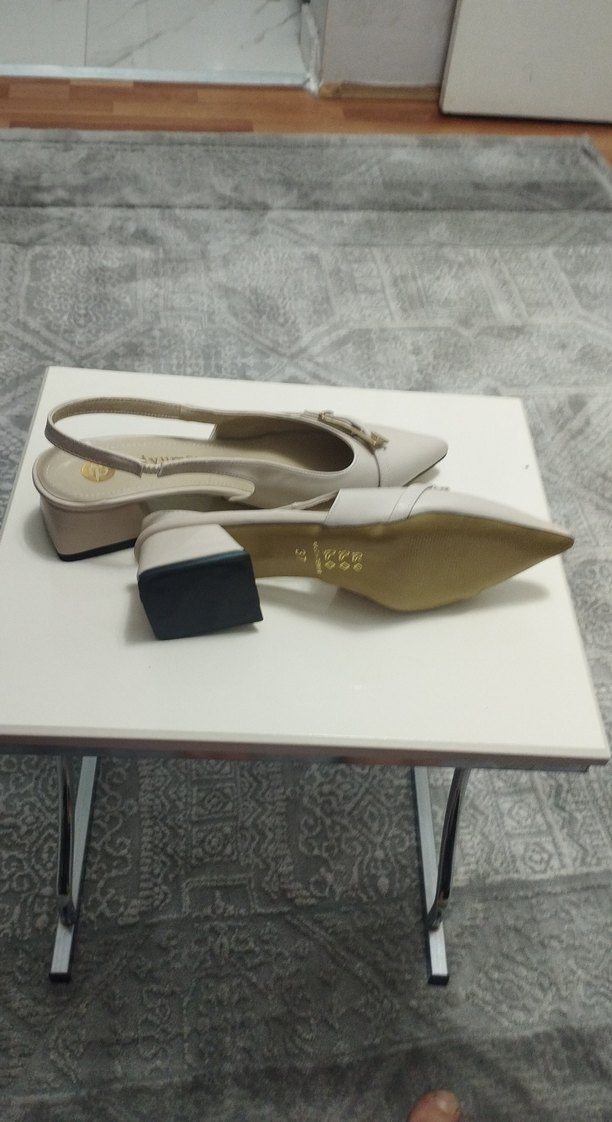 Bej Kadın Klasik Topuklu Ayakkabı - Görsel 2