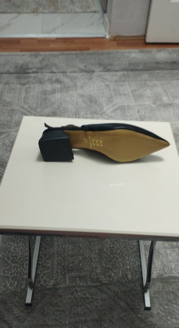 Siyah Tokalı Kadın Topuklu Ayakkabı - Görsel 2