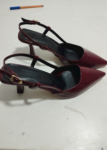 Agatha Bordo Rugan Stiletto Kadın Ayakkabı