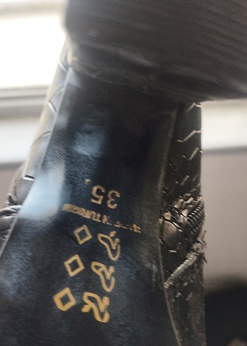 Siyah Süet Dizüstü Stiletto Bot - Görsel 2