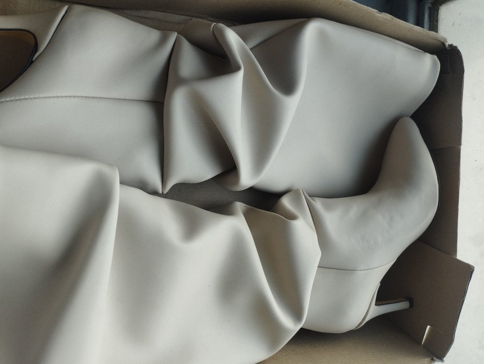 Bej Gri Baskılı Tokalı Stiletto - Görsel 2