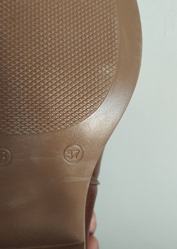 Kahverengi Deri Dizüstü Stiletto Topuklu Bot - Görsel 2