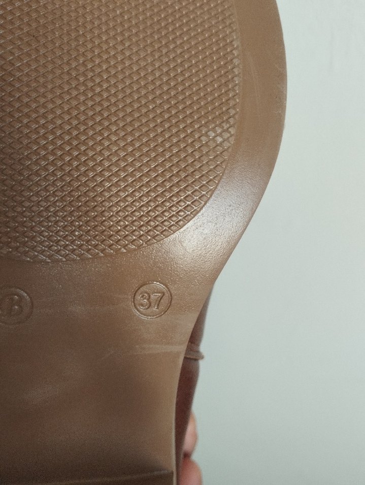 Kahverengi Deri Dizüstü Stiletto Topuklu Bot - Görsel 2