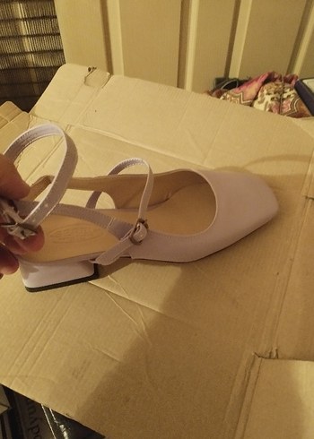 Bej Stiletto Topuklu Kadın Ayakkabı