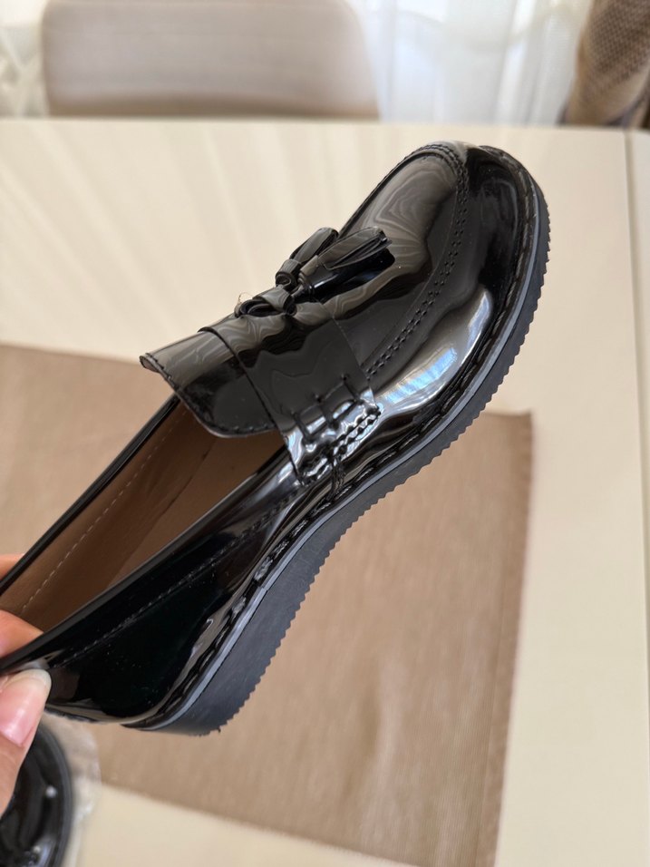 Erkek Çocuk Siyah Rugan Tokalı Özel Ayakkabı - Görsel 5