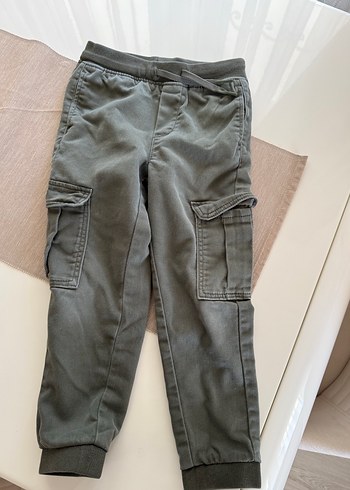 H&M Erkek Çocuk Gri Denim Düğmeli Pantolon