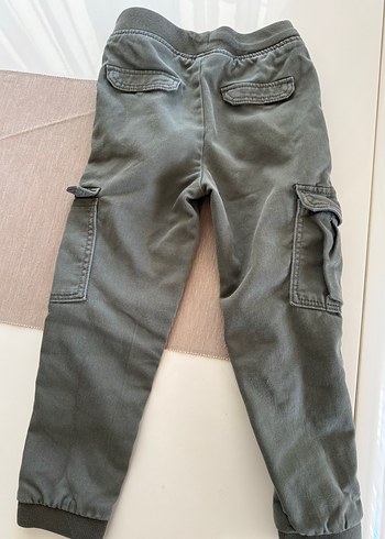 5 Yaş Beden gri Renk Erkek Çocuk Gri Denim Düğmeli Pantolon