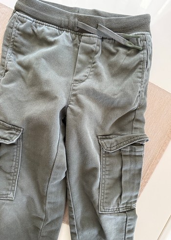 Erkek Çocuk Gri Denim Düğmeli Pantolon