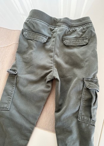Erkek Çocuk Gri Denim Düğmeli Pantolon