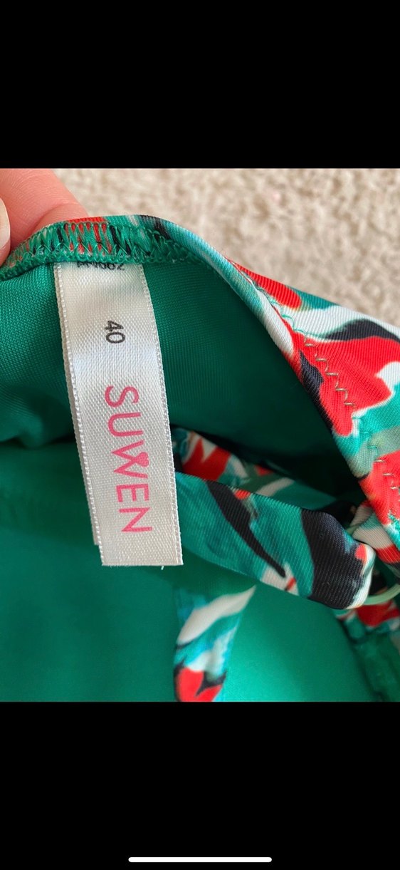 Çok Renkli Drapeli Mini Kadın Mayo - Görsel 2