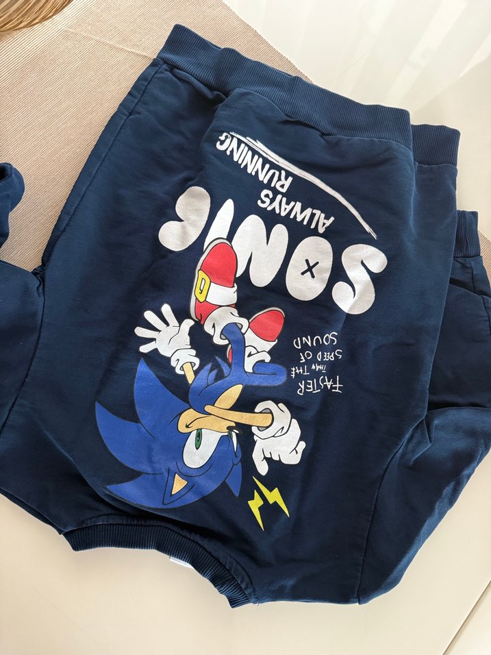Mavi Sonic Baskılı Erkek Sweatshirt - Görsel 4