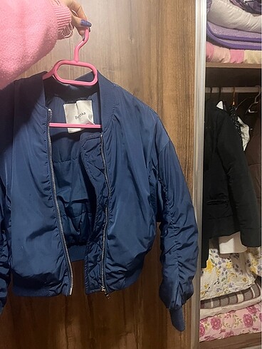 s Beden Mavi Bomber Ceket??????