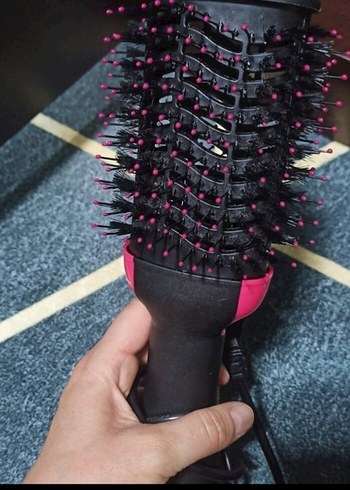  Beden 1200W Pembe Saç Kurutma ve Düzleştirme Fırçası