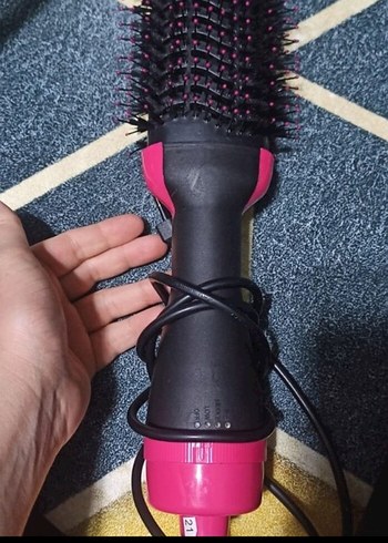 Diğer 1200W Pembe Saç Kurutma ve Düzleştirme Fırçası