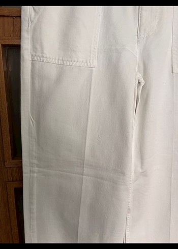 38 Beden Kadın Beyaz Midi Kot Pantolon