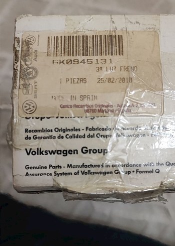 6K0945131 3. STOP LAMBASI POLO CLASSİC-CORDOBA-İBİZA - Görsel 5