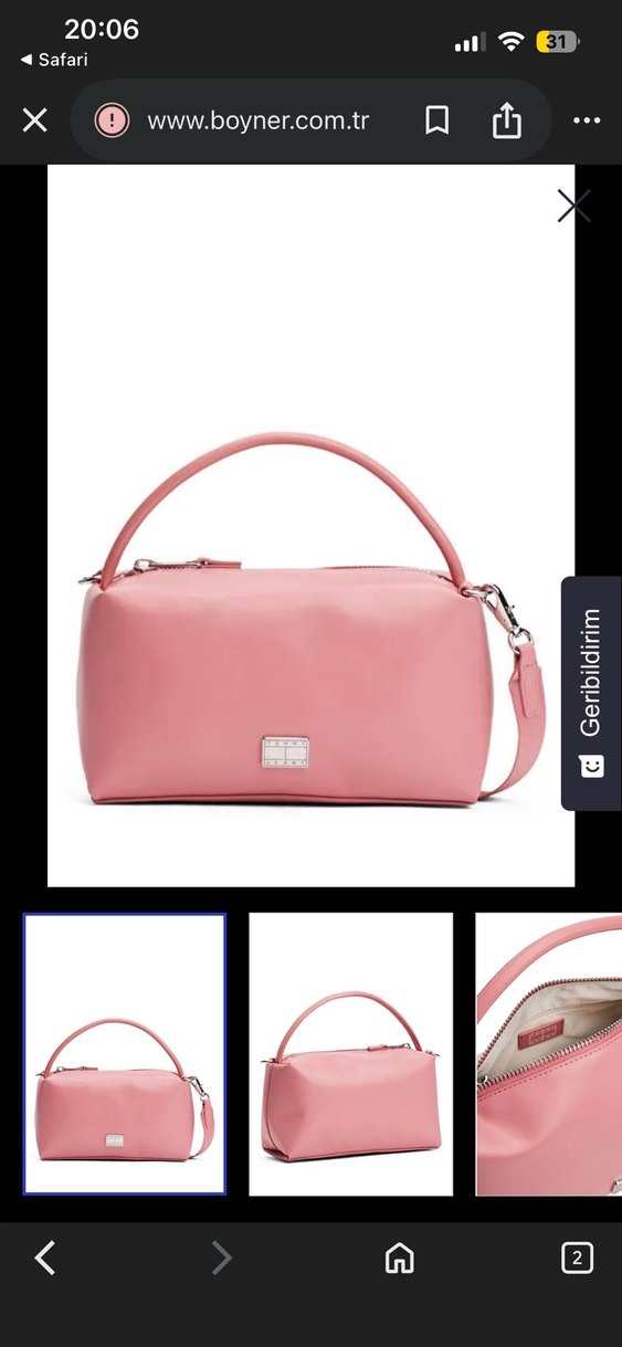 Tommy Hilfiger Gül Kurusu Kadın çapraz çanta - Görsel 2