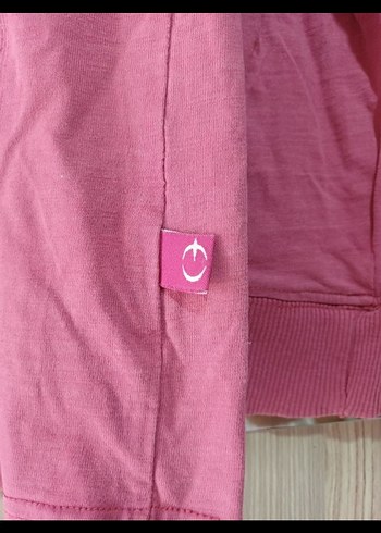 l Beden pembe Renk Pembe Uzun Kollu Polo Yaka Tişört