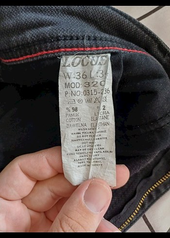 34 Beden siyah Renk Regular Fit Erkek Kot Pantolon
