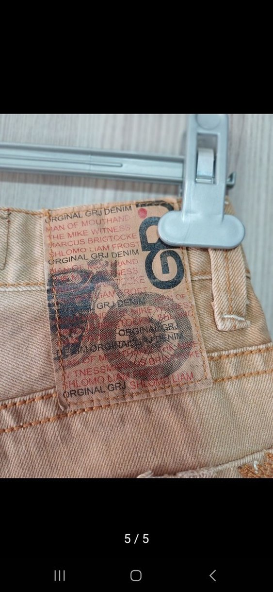 Bej Düğmeli Rahat Kesim Denim Şort - Görsel 5