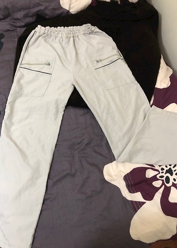 Gri Rahat Kesim Kadın Pantolon - Görsel 3