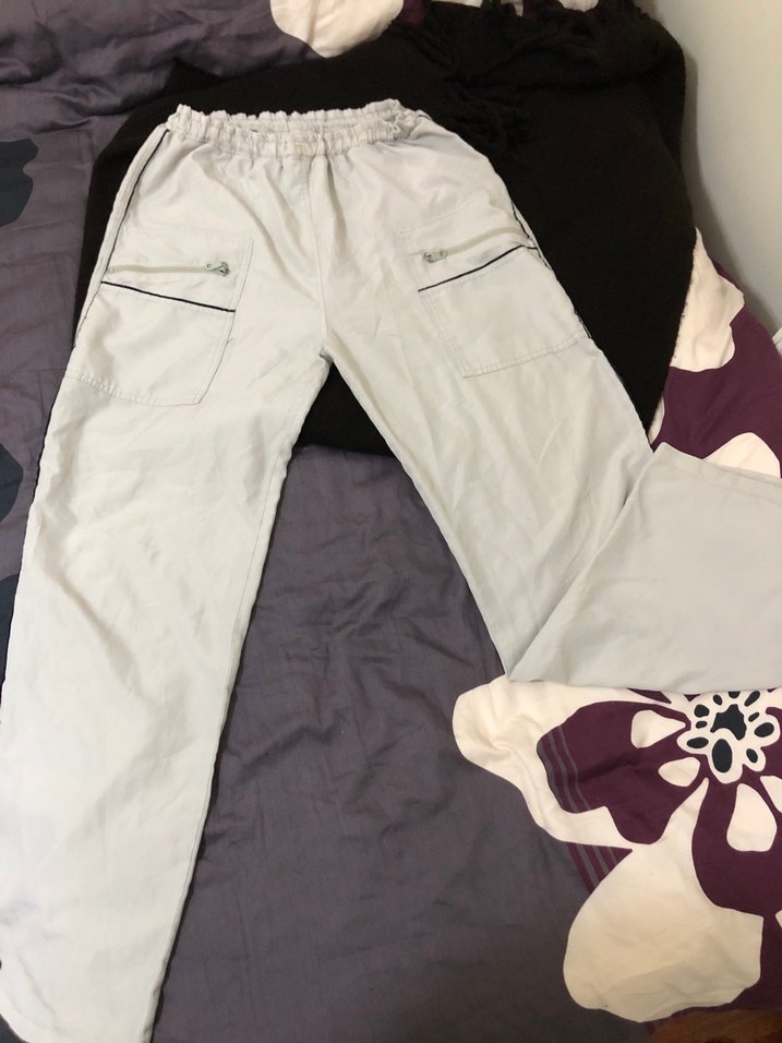 Gri Rahat Kesim Kadın Pantolon - Görsel 3