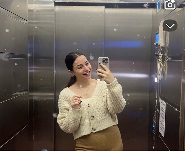 universal Beden ten rengi Renk trendyol kadın oversize bej hırka