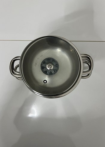 Beden Gri Kapaklı 3'lü Tencere Seti