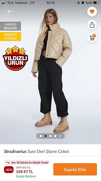 Stradivarius Suni Deri Mont