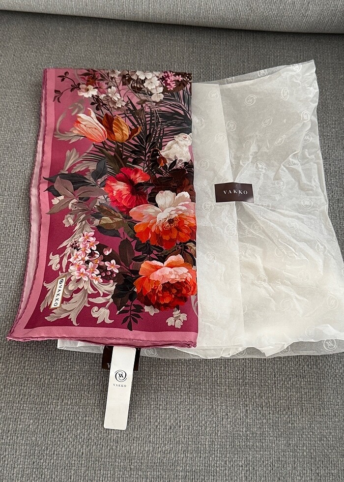 VAKKO İPEK EŞARP - Görsel 3