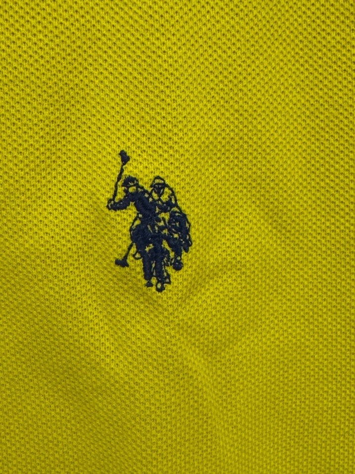 Sarı Kısa Kollu Polo Yaka Tişört - Görsel 2