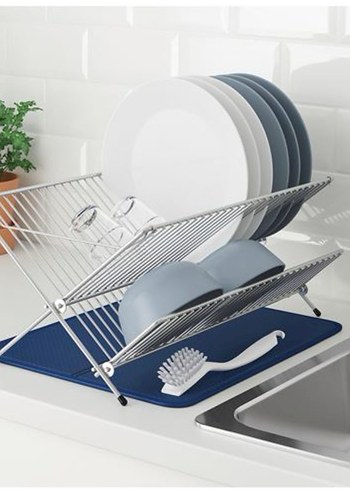 Bej ve Gri Metal Bulaşık Kurutmalık - Görsel 4