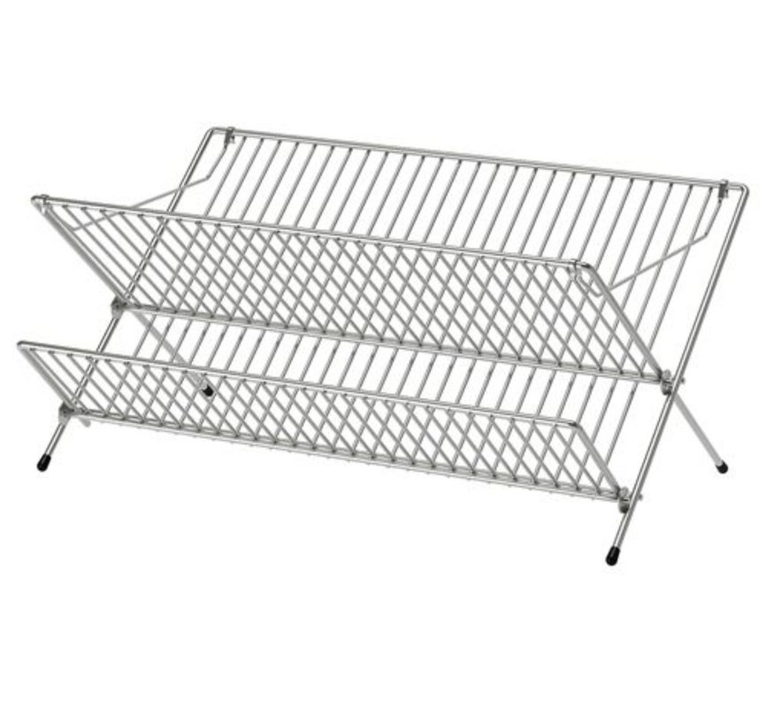 Bej ve Gri Metal Bulaşık Kurutmalık - Görsel 2