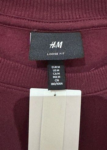 Bordo Kadın Basic Sweatshirt - Görsel 4