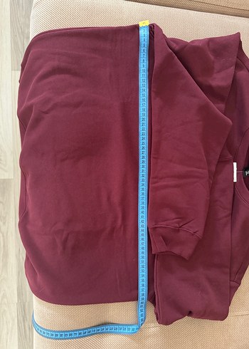 Bordo Kadın Basic Sweatshirt - Görsel 2